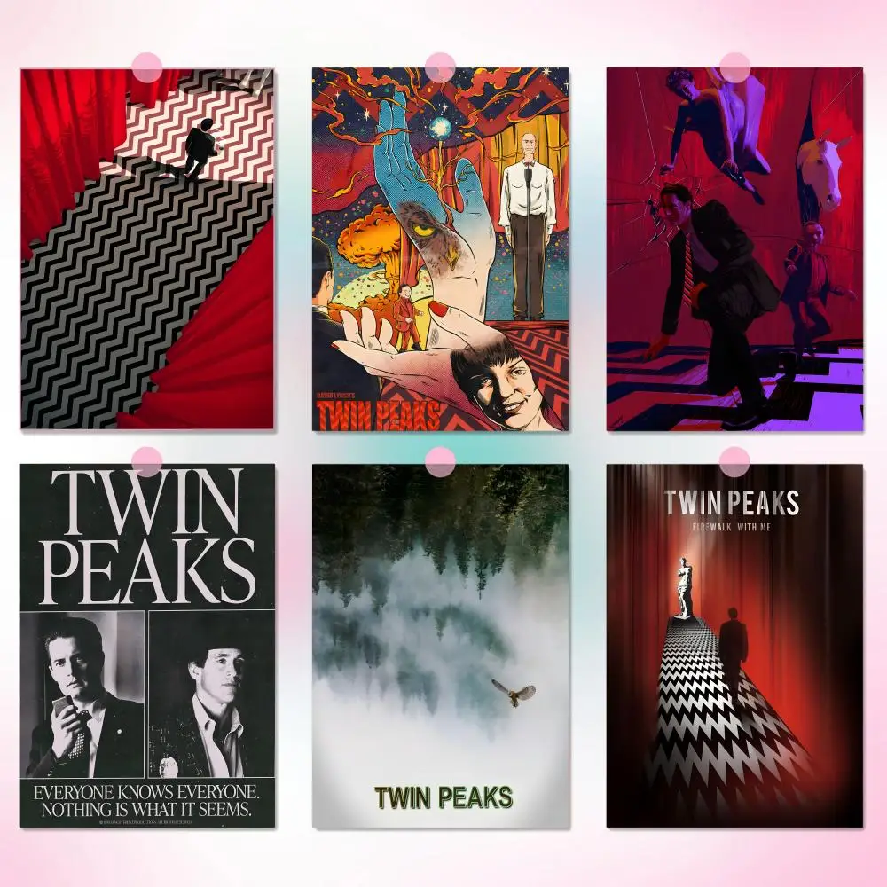 T-Twin Peaks TV Soft Light Vibe Quick Space Lift Cozy Apartment Lifestyle Modern Flat Upgrade Minimalist Wall Design Poster