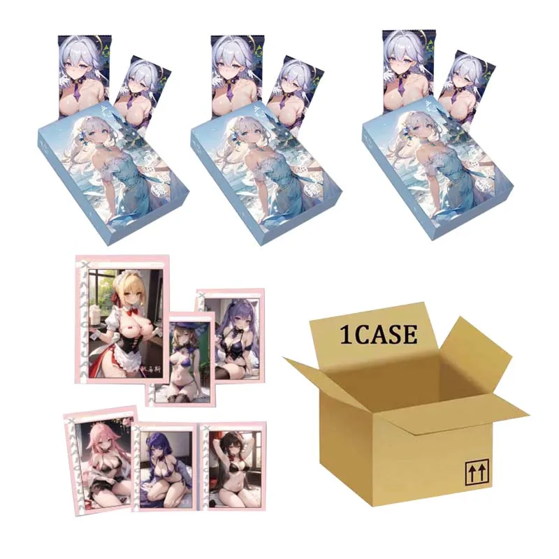 Wholesale Goddess Story Collection Cards Fuka Xinhai Fate Hot Stamping Fluorescent Window Folding Stamping Seduction Anime Card