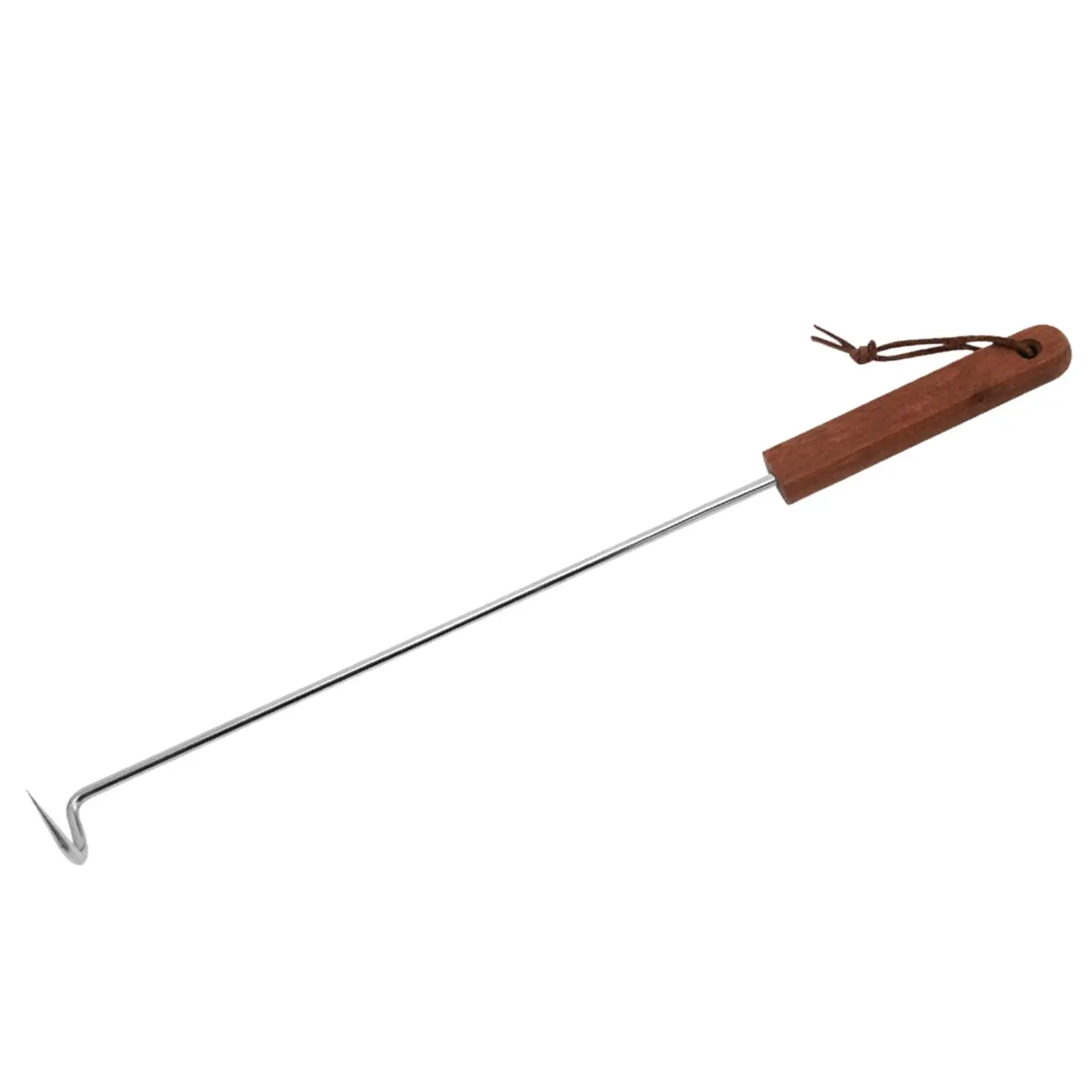 Universal Meat Turner Hook Stainless Steel Food Flipper BBQ Grill Accessory Lightweight Portable Tool for Outdoor Cooking