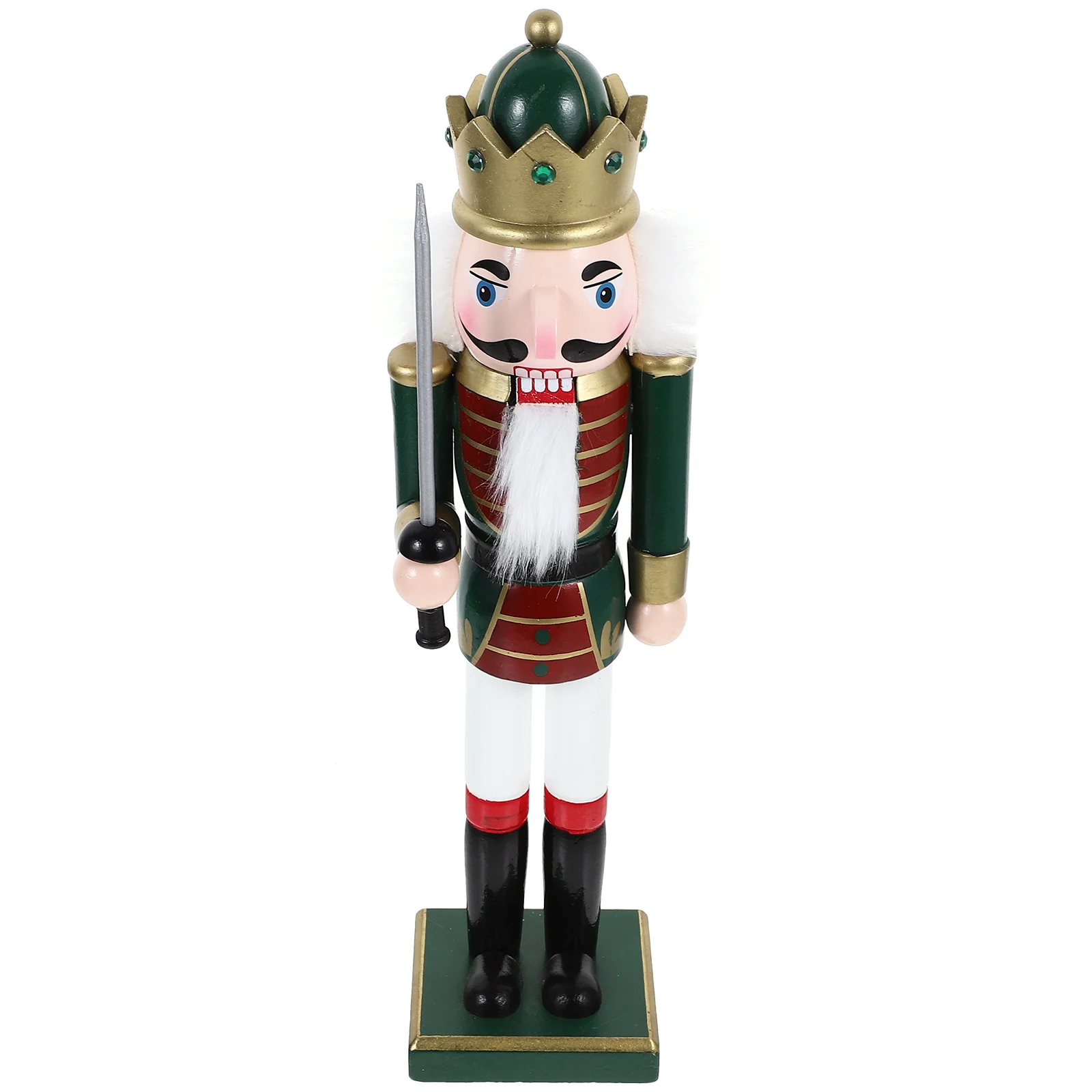 

Traditional Christmas Nutcracker Wooden Soldier Sculpture Detailed Painting Holiday Home Decor Unique Xmas Gift Idea