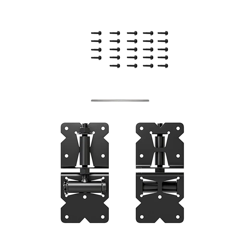

ABFY-Self Closing Gate Hinge Heavy Duty 90 Degree Adjustable With Installation Screws And Swing Adjuster Tool For Fences