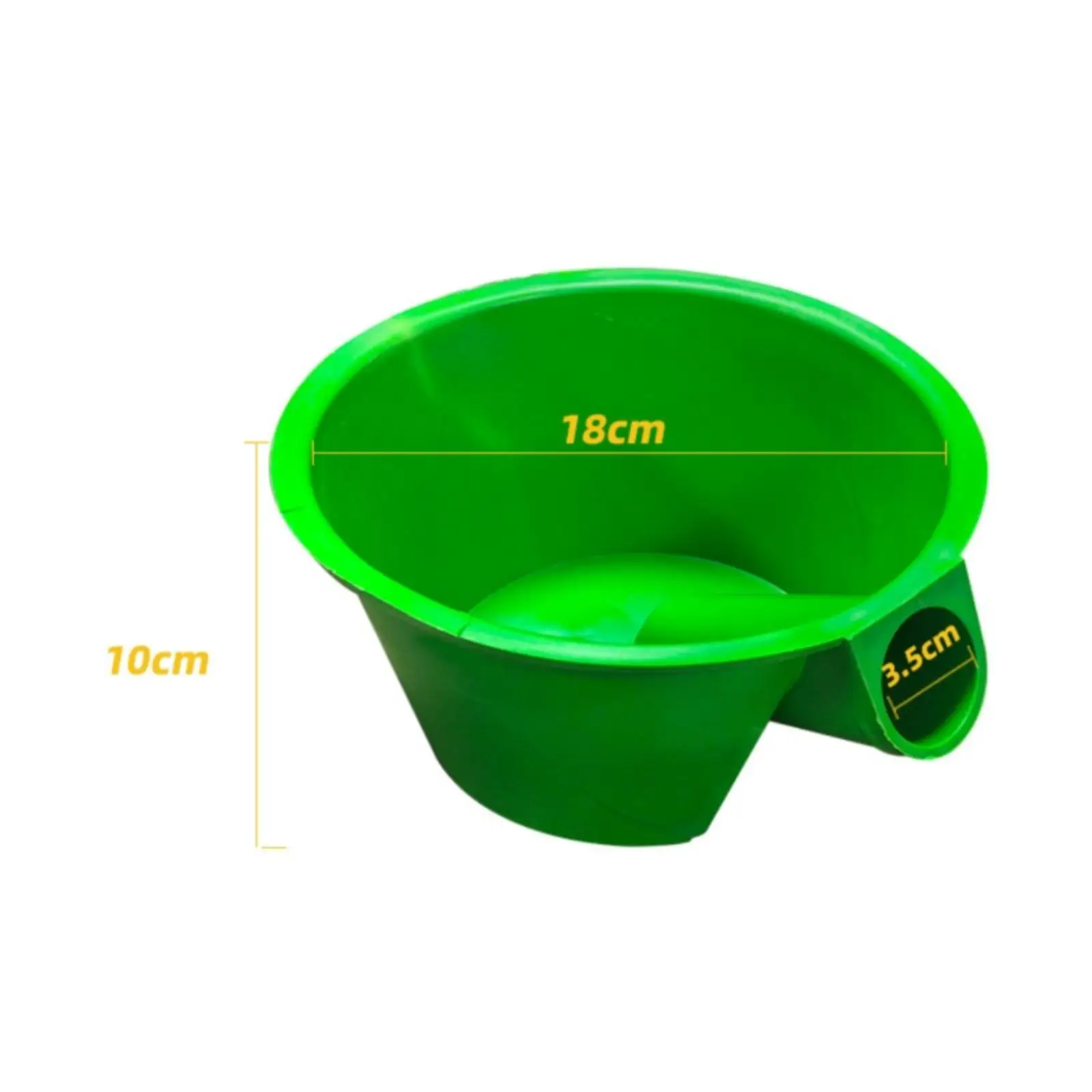 Heavy Duty Agricultural Manure Scoop Durable Plastic Open Bowl Tool for Farm Waste Cleaning Stable Yard Garden Use