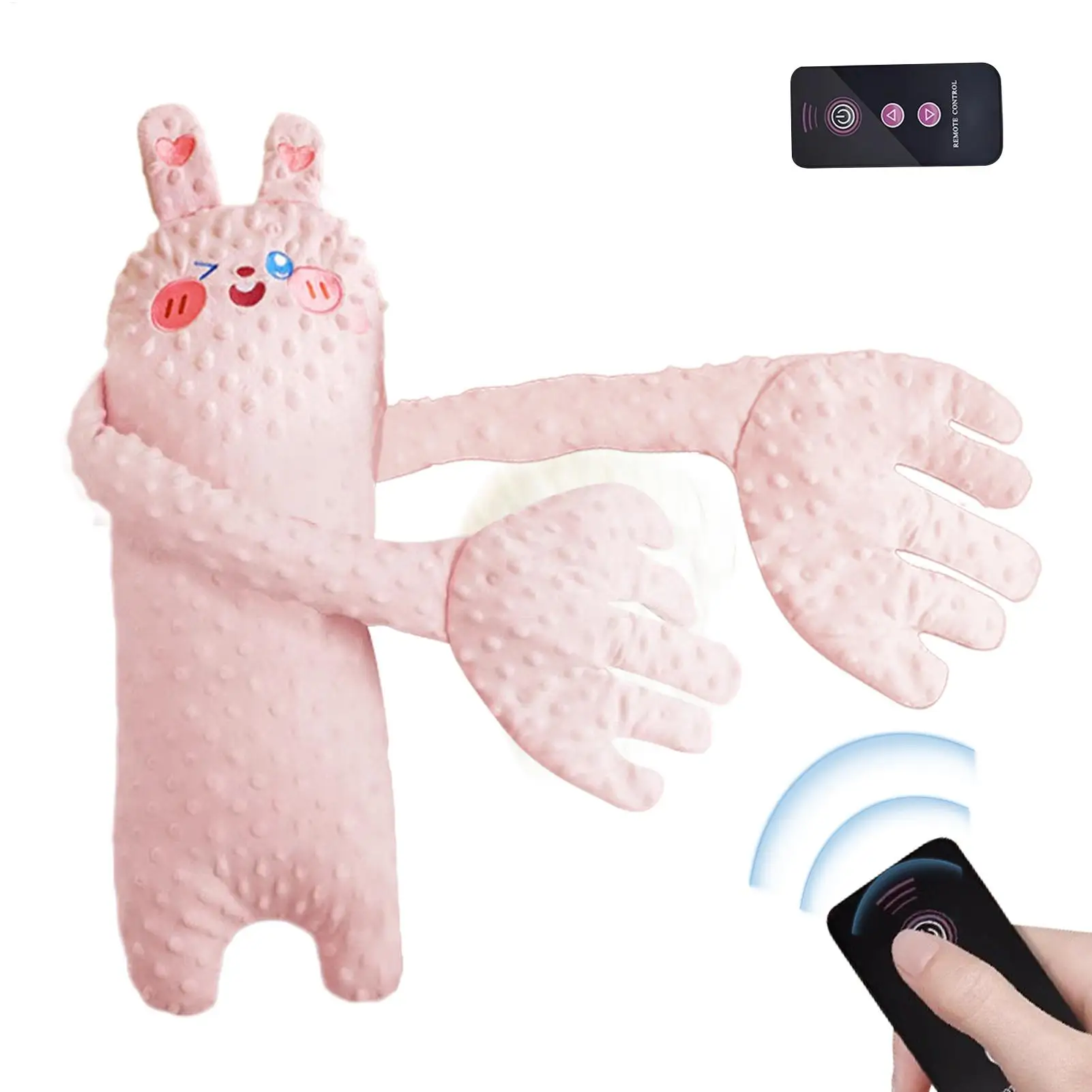 Baby Patting Sleeping Toy Electric Butt Patter Sleep Pat Pillow with Remote Control Startle Prevention Soothing Toy for Toddler
