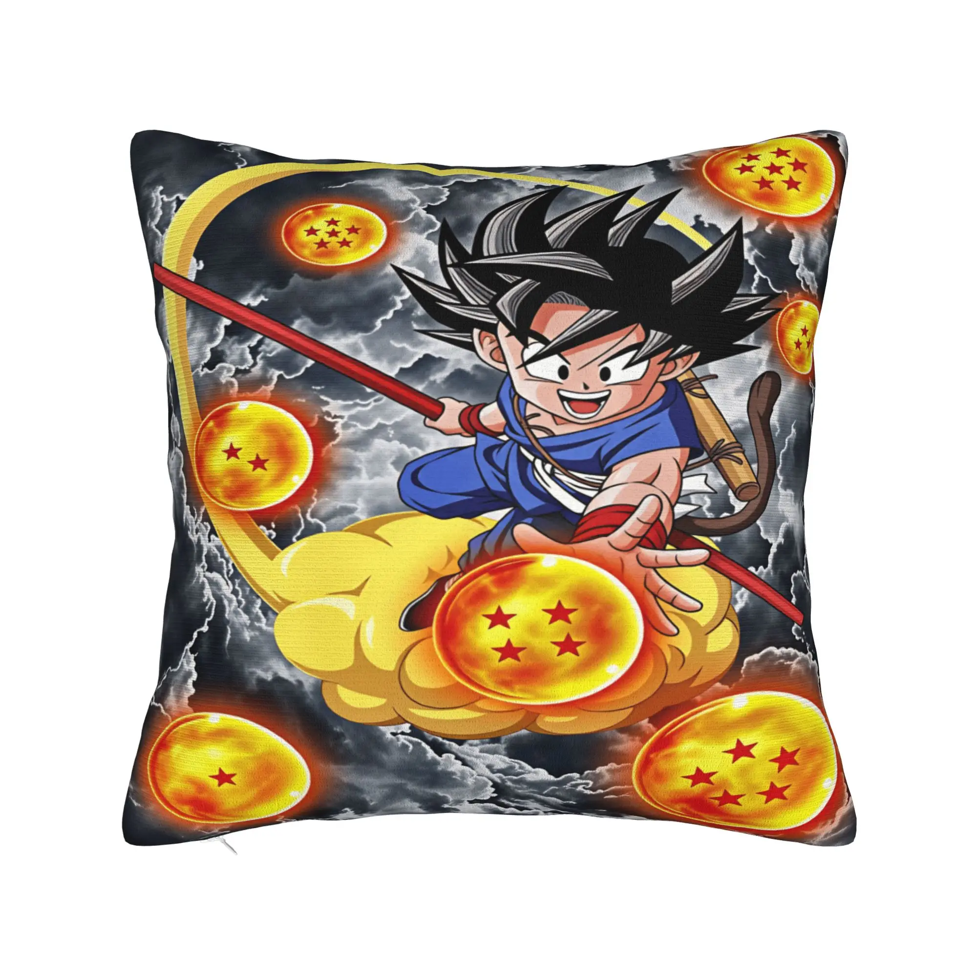 Pillow Case D-Dragon Anime Soft  Pillow Cover For Chair Sofa Home Decor Retro Trendy Pillowcases