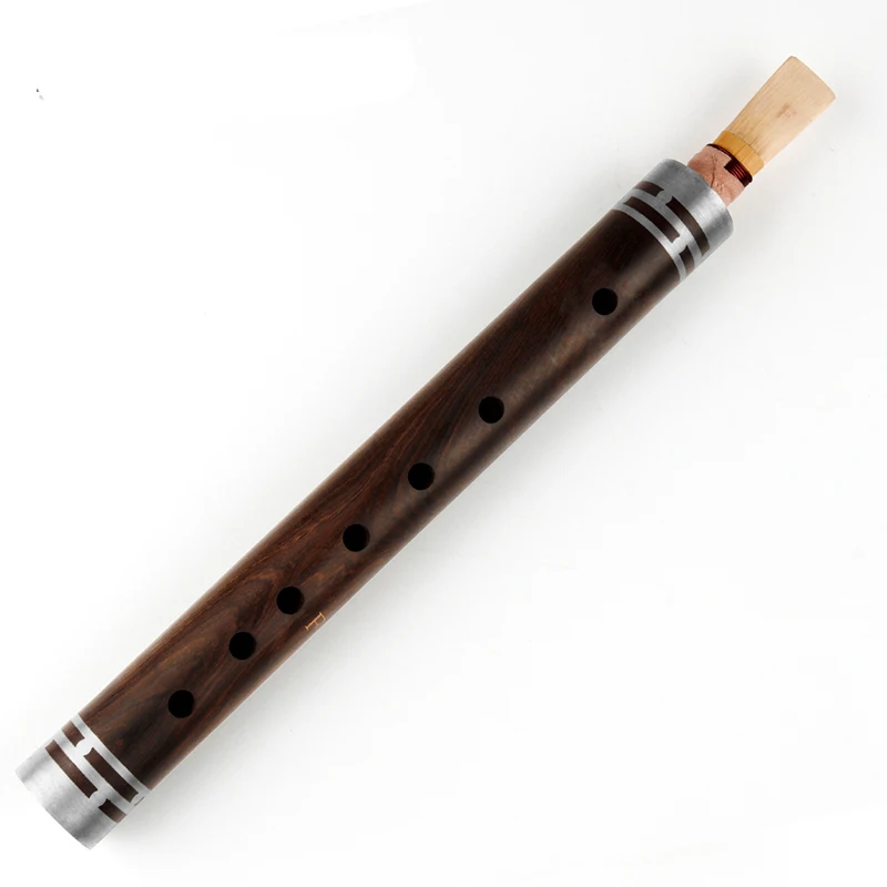 Chinese National Musical Instrument Ebony Pipe Guan-zi Key A,  F, G, Bb, Woodwind Instrument Good Quality