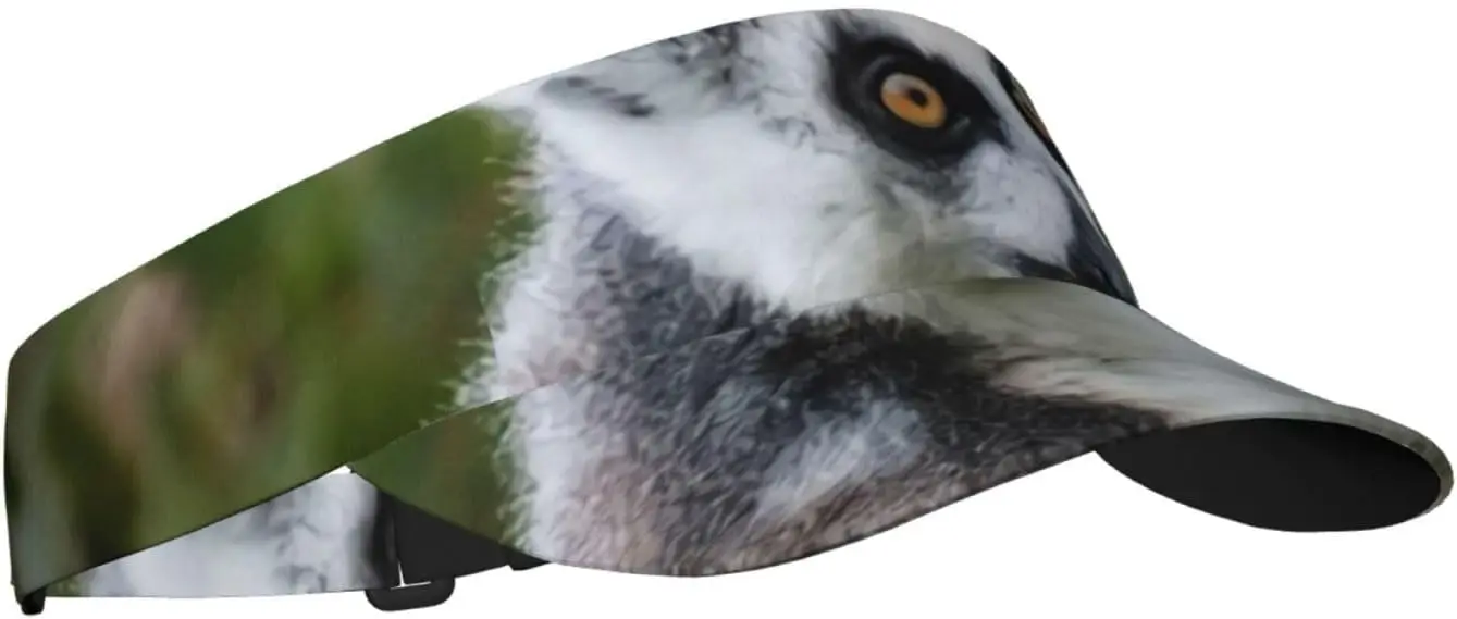 Sport Sun Visor Hat Lemur Monkey Wild Mammal Summer Sun Hat Cap for Golf Tennis