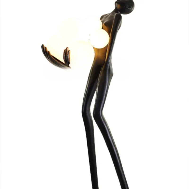 Modern Humanoid Art Sculpture Creative Floor Lamp Home Exhibition Hall Character Decoration