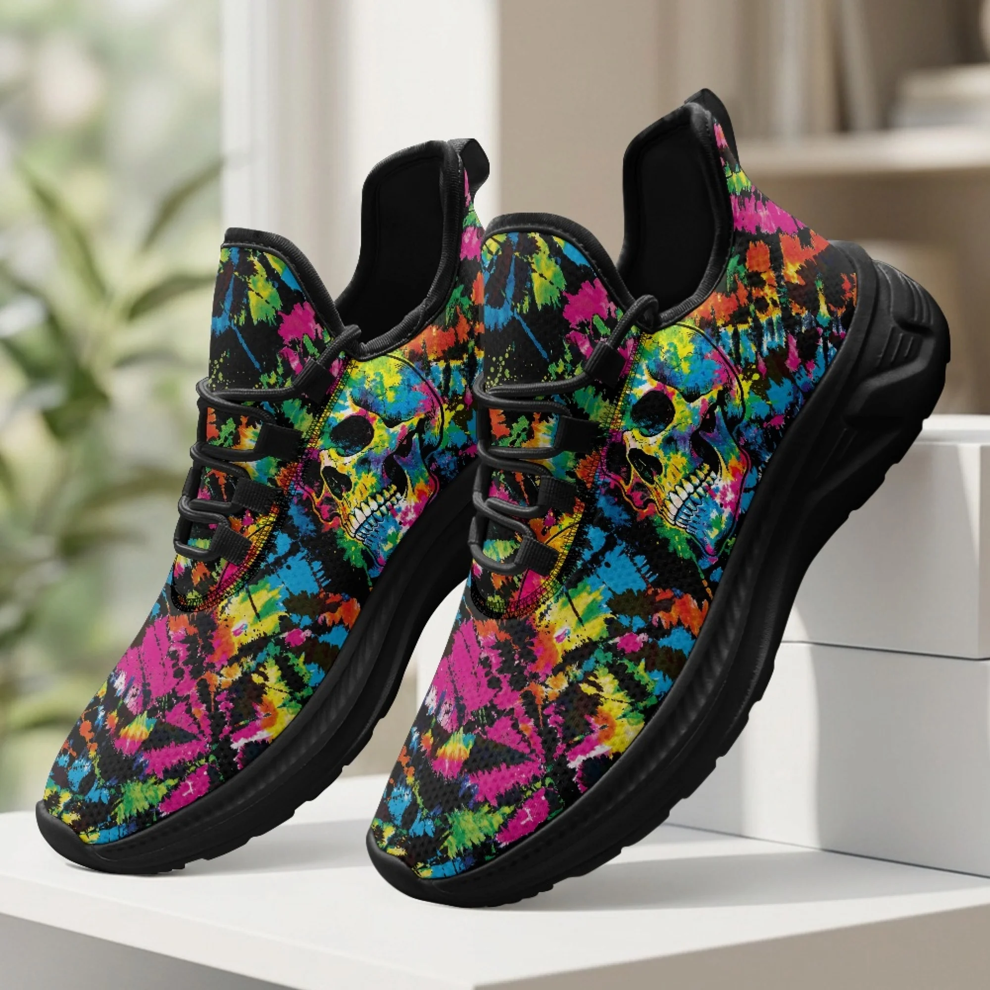 XIXIRIMIDO Skeleton Womens Walking Shoes Breathable Soccer Football Sneakers Mens Gym Sports Casual Shoes Trainers Shoes