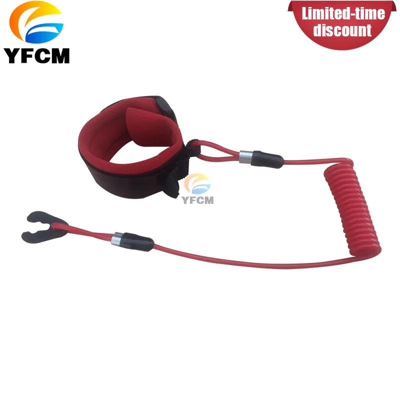 

Kill Switch Safety Lanyard Floating Engine Cut Off Cord for Jet Ski Boat Outboard Motor Emergency Stop Rope