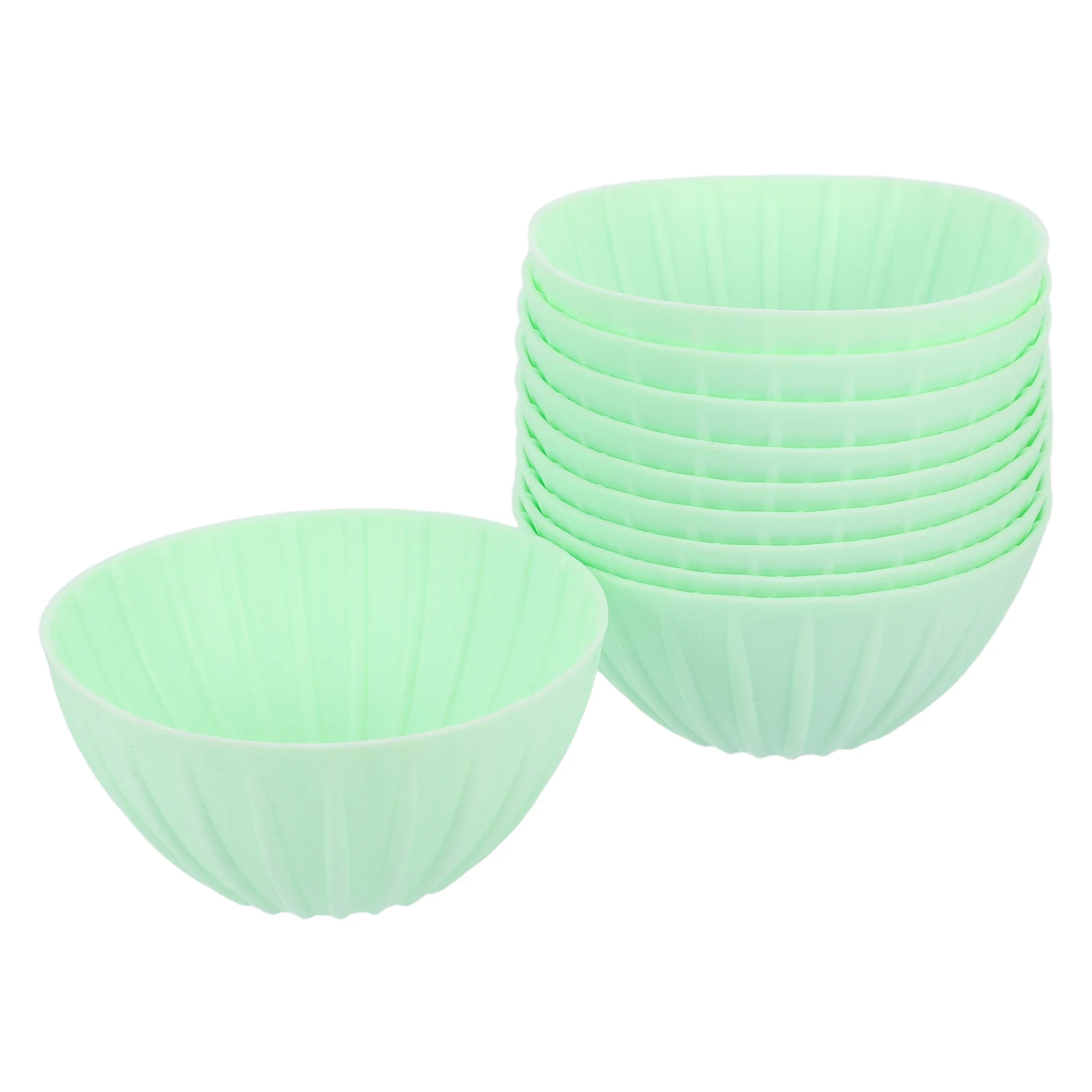 10 шт., силиконовая корзина для расстойки хлеба, круглая форма для выпечки, корзина для ферментации, штабелируемая, легко чистящаяся, пищевой класс