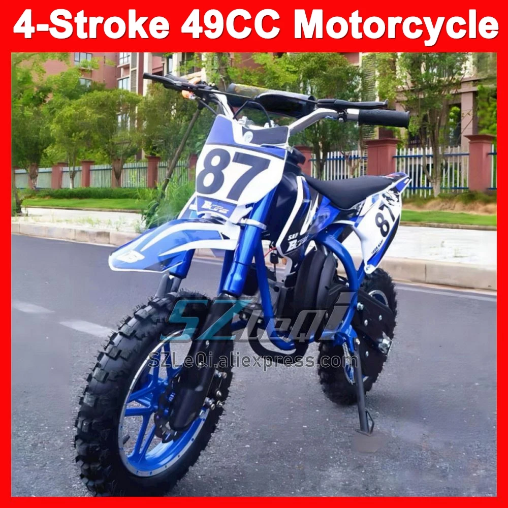 4-Stroke ATV OFF-road Gasoline Motorcycle 49 50 CC Racing MOTO Dirt Bike Trail-bike Trail bike Crosscountry Scrambling Motorbike