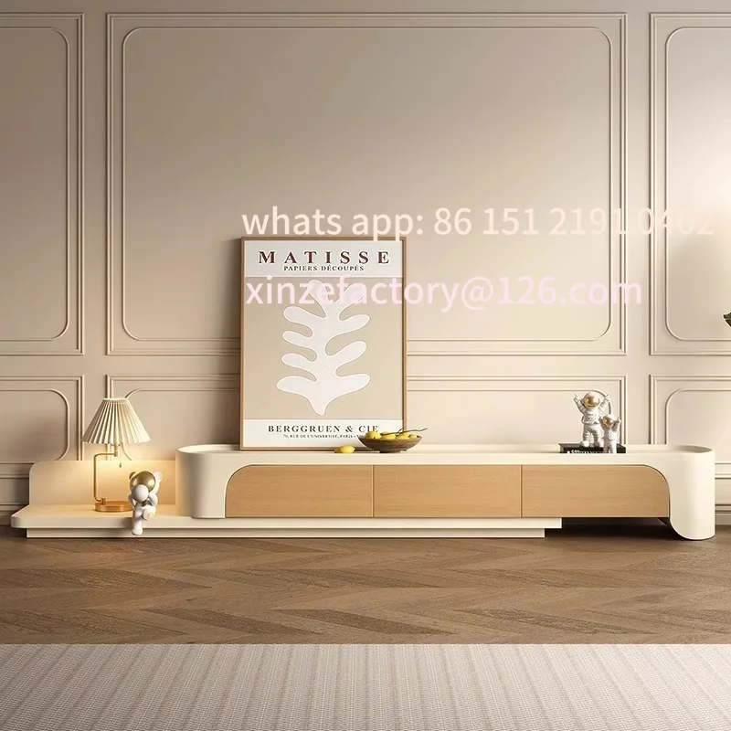 

Customizable Cream Wind Solid Wood Slate Coffee Table