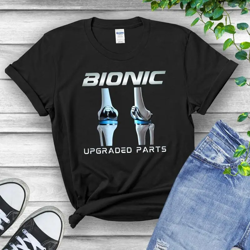 

Футболка с улучшенными частями Bionic Knees, замена колена, забавная хирургия суставов, хорошо работает