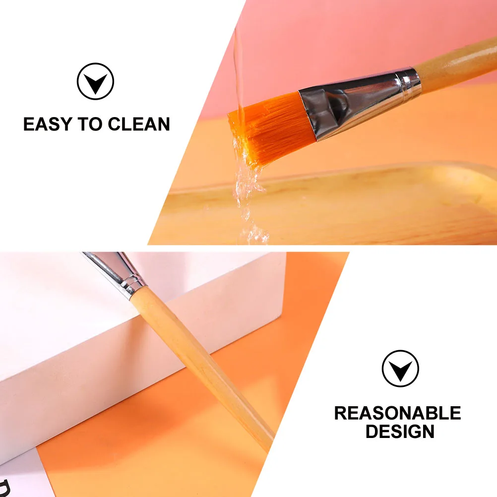 

3pcs Facial Applicator Brush For Face Skin Care Soft Fiber Head, Easy Clean, Daily Professional Use, Beauty Tools, Sleeping