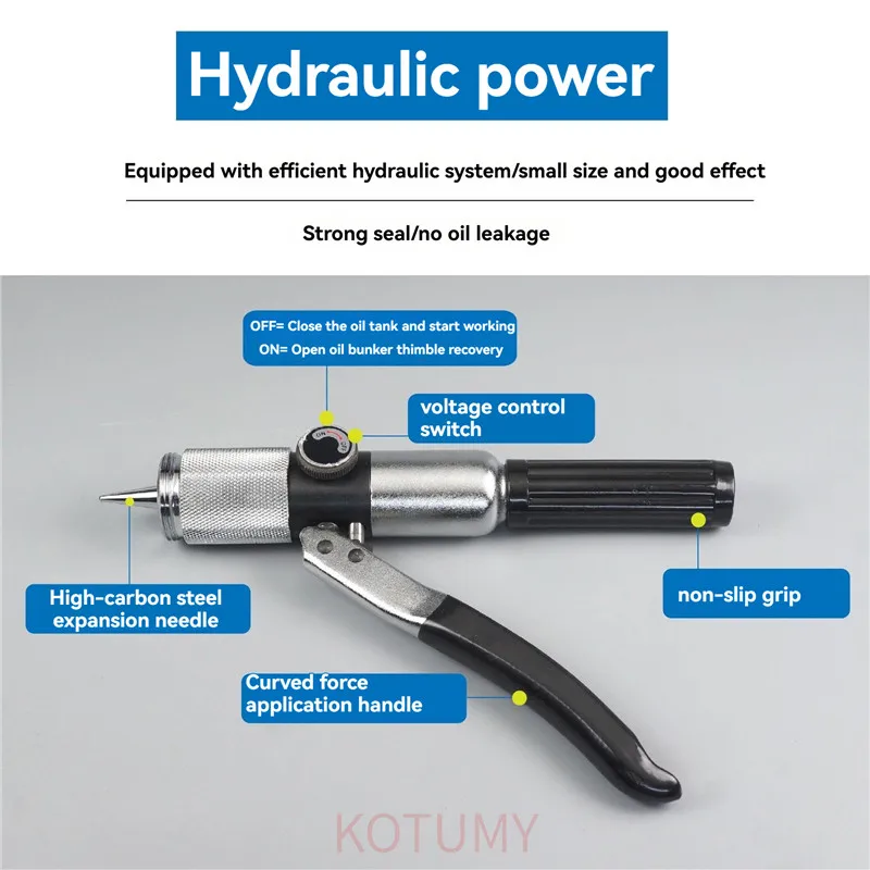 Manual air conditioner copper tube expander 10-42mm copper tube hydraulic lever type flared tube expander accessories