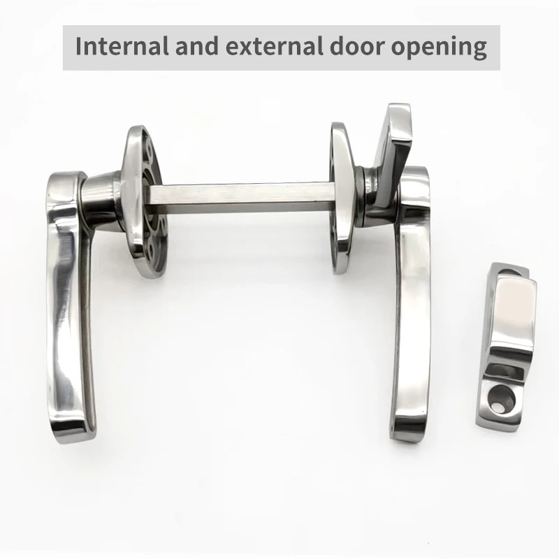 FASOUCOTH Door Handle Stainless Steel Soundproof Air Conditioning New Energy Rotating Sealed Handle Lock Both Inside And Outside