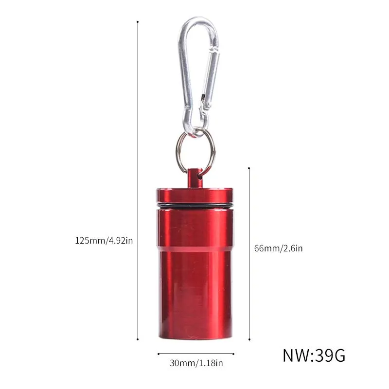 1Pcs Mini Portable Ashtray with Lid Aluminum Storage Tube Windproof Cigarettes Ashtray with Keychain Ash Holder Outdoor