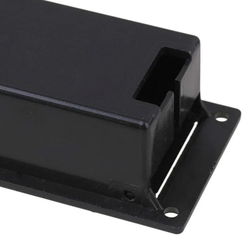 기타 베이스 9V 배터리 거치대 구획 커버 케이스, 블랙 10 개 세트