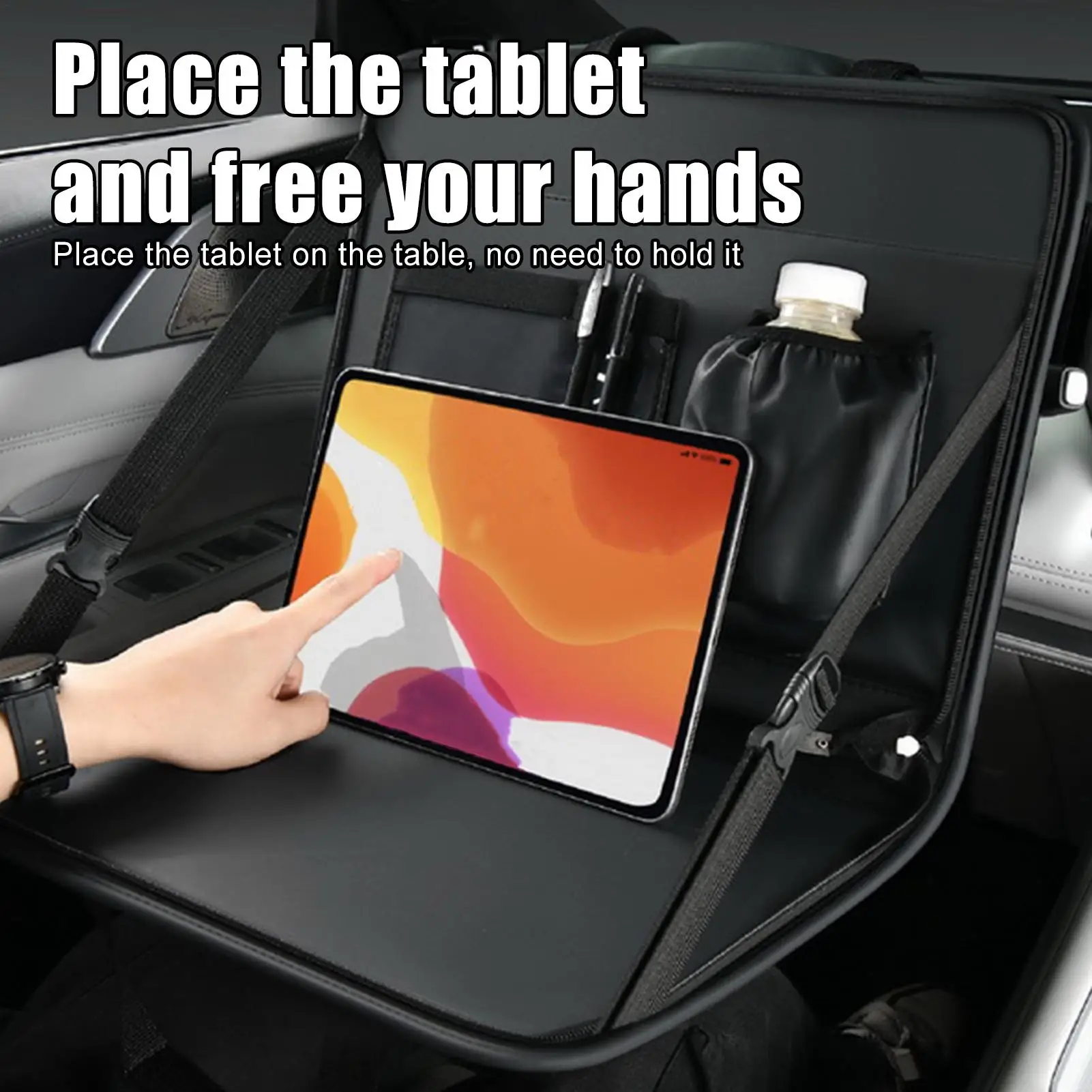 

Car Seat Tray Table Vehicle Food Tray Automobile Work Table Organizer Holder For Writing Eating Traveling Reading