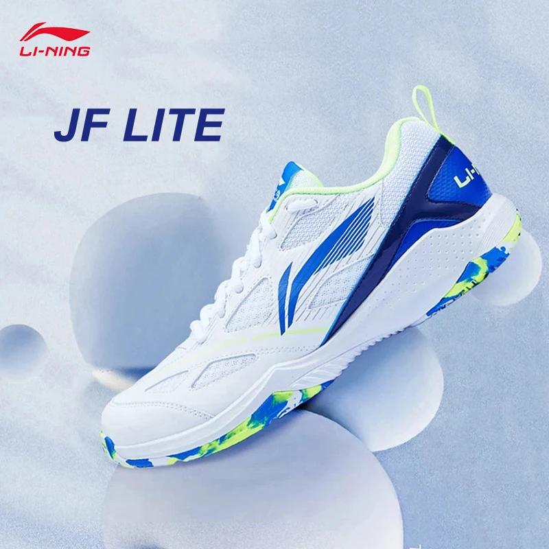 

LI-NING JF LITE унисекс тренировочная обувь для бадминтона дышащая мягкая спортивная обувь не молчающиеся противоскользящие кроссовки AYTU025