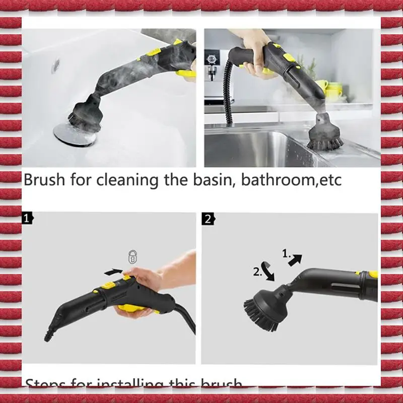 A97G 3X فرشاة تنظيف البخار فرشاة النايلون الخشن القماش أجزاء منظف البخار ل Karcher SC1 SC2 SC3 SC4 SC5 CTK10