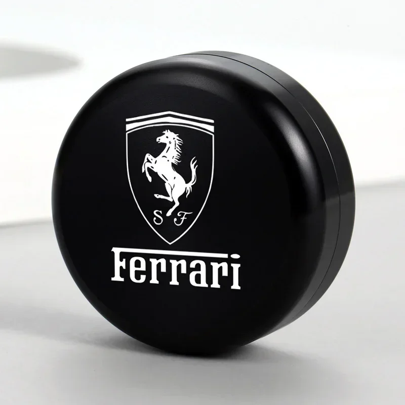 Recipiente de aleación de 24MM, latas de lata para almacenamiento, fioroba negra de aluminio, Metal para caja de tabaco para f-ferrari 458 488 599 612 F12