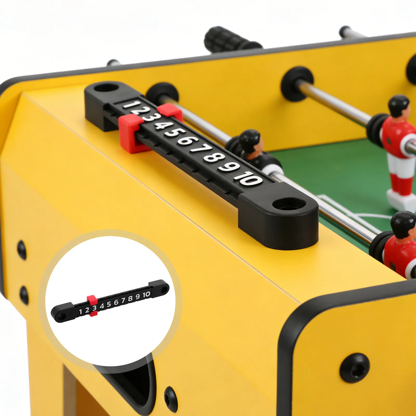 

Набор из 6 счетчиков для настольного футбола: точный счетчик голов для стандартных столов для настольного футбола, портативный блок для подсчета очков