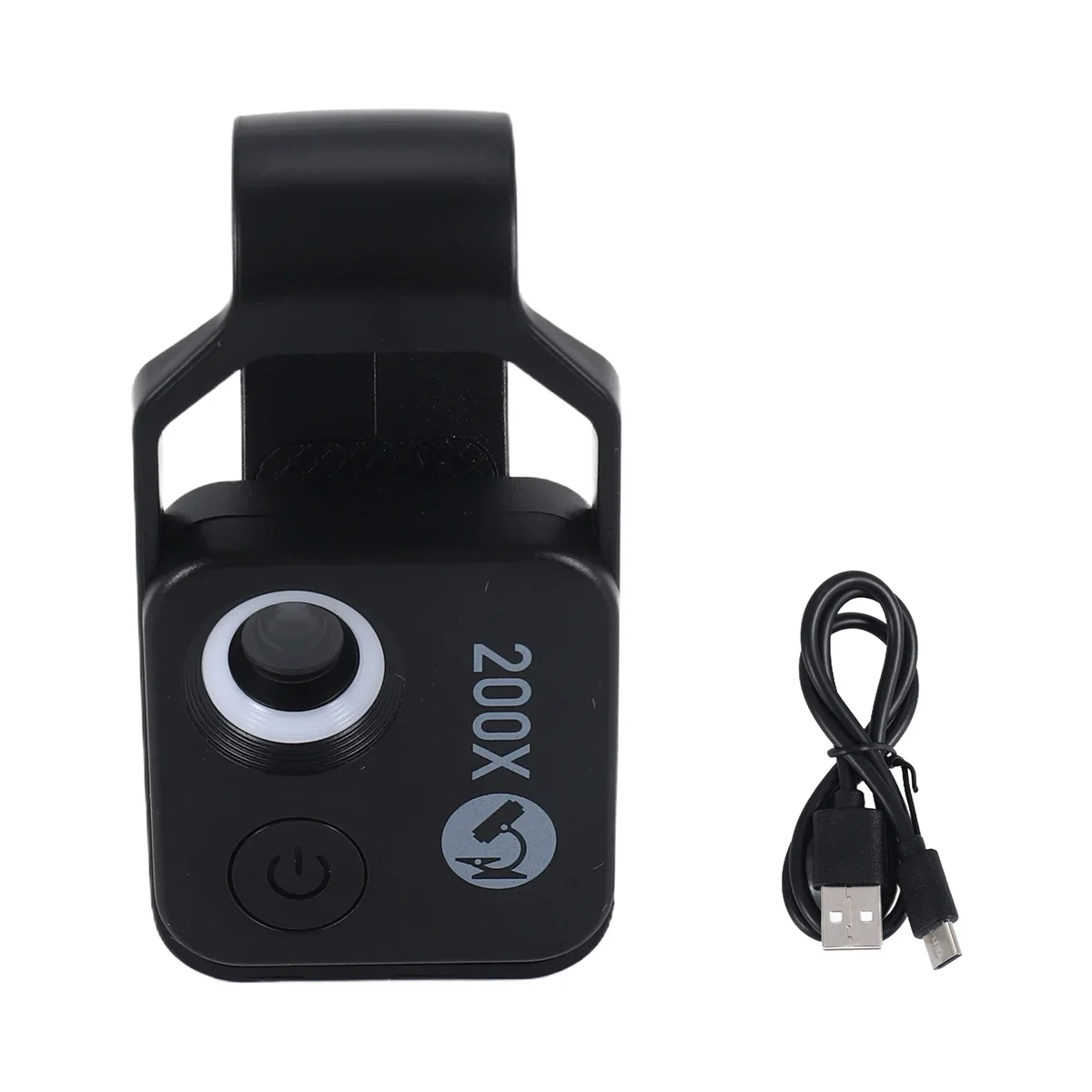 ใหม่ APEXEL 200X กล้องจุลทรรศน์ขยายเลนส์ไม่มี CPL โทรศัพท์มือถือ LED Light Mini Pocket Macro เลนส์สําหรับ iPhone สมาร์ทโฟนทั้งหมดสีดํา