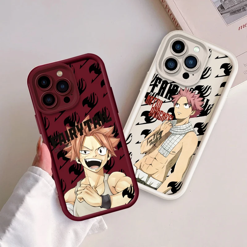 F-Fairy T-Tail N-Natsu D-Dragneel For Apple iPhone 15 14 13 12 Pro Max Mini 11 XS X XR 8 7 6 Plus Eye Ladder Cover Capa Fundas