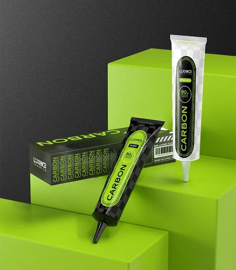 LUOWEI 50 مللي غراء من ألياف الكربون متانة معززة عالية اللزوجة لاصق شاشة حدود ضيقة لهاتف أبل آيفون أندرويد #2