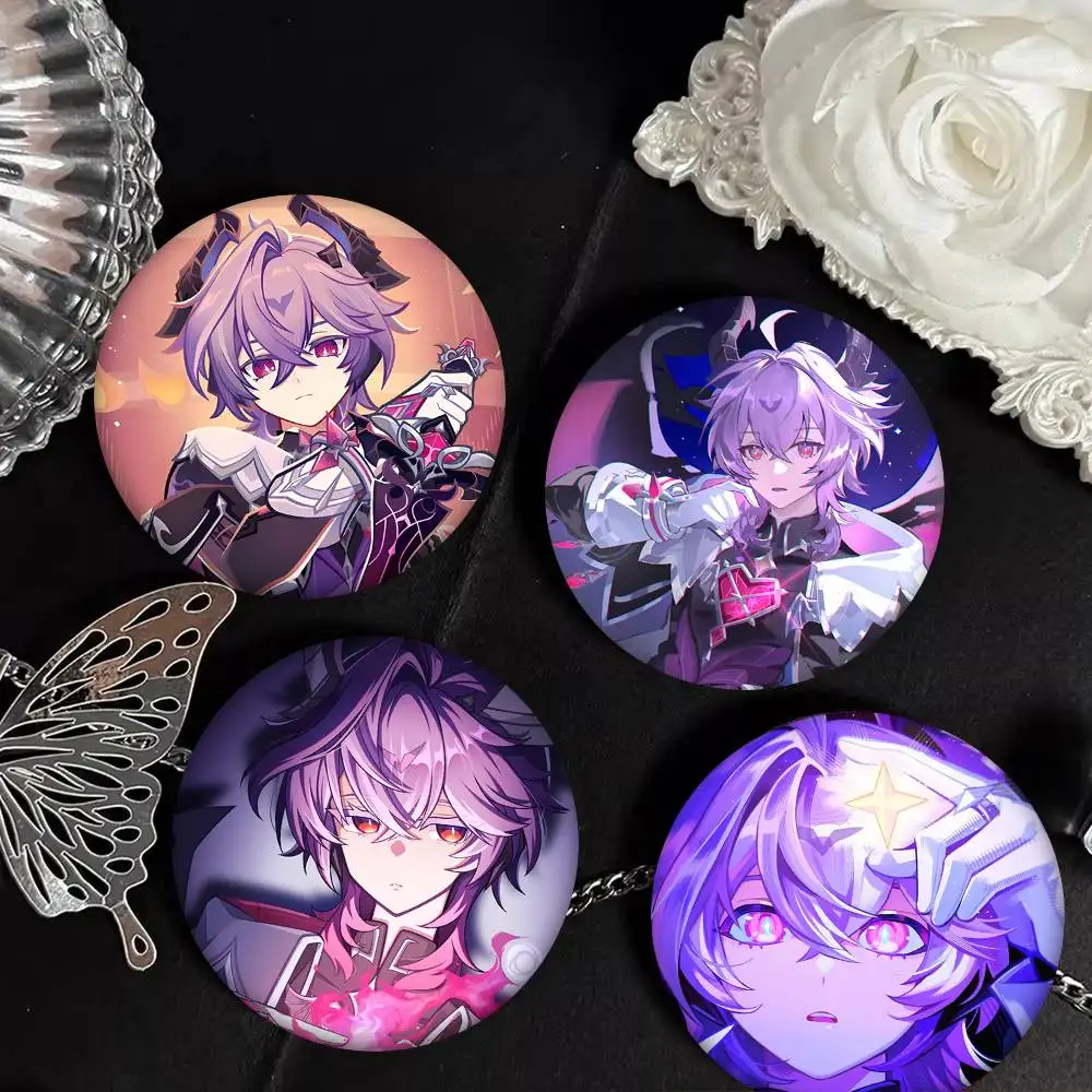 Genshin Impact Durin Anime Rundes Abzeichen Kreative Brosche Kleidung Rucksack Accessoires Anstecknadel
