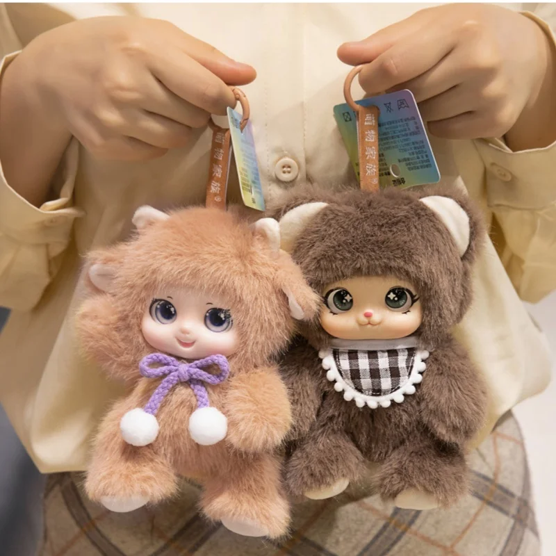 

18cm Fragrance Plush Exquisite Vinyl Material Pvc Doll High Quality Pink Rabbit Strawberry Bear Keychain Bagpack Decor ﻿Gift Toy