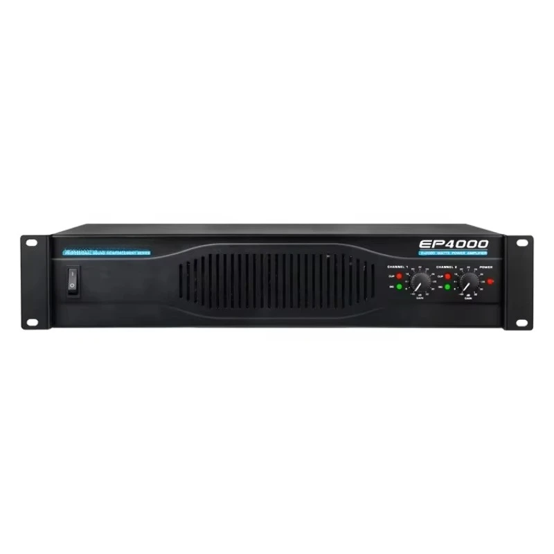 EP4000 HIigh Quality Long Duration Dual-channel 2U 2CH*500W/600W Sound Power Amplifier for Wedding/Ballroom