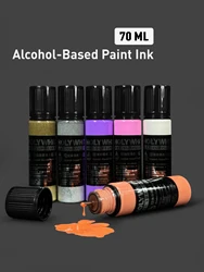 70ML Graffiti Flow Pen Ink 28 Colors Paint Pen Ink Oil-based Waterproof Non-erasable Strong Coverage Marker Ink Paint Supplies