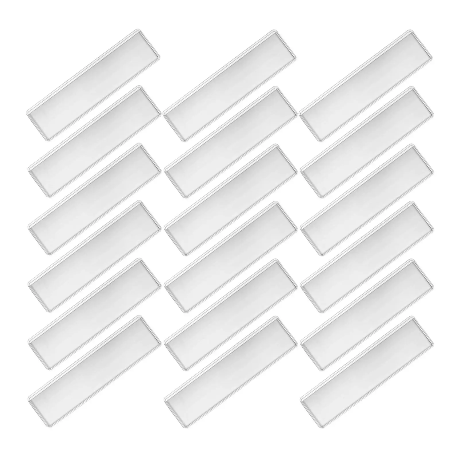 

50Pcs Transparent Label Holders Clear Self-Adhesive PVC Pockets Waterproof Index Card Sleeves for Office School Warehouse File
