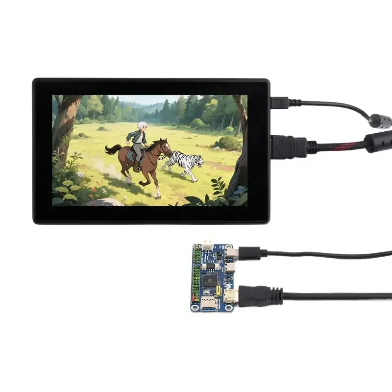 RP2350-PiZero Development Board Raspberry Pi Pico 2 Base On RP2350B 16M Flash DVI PIO-USB Interface Microcontroller