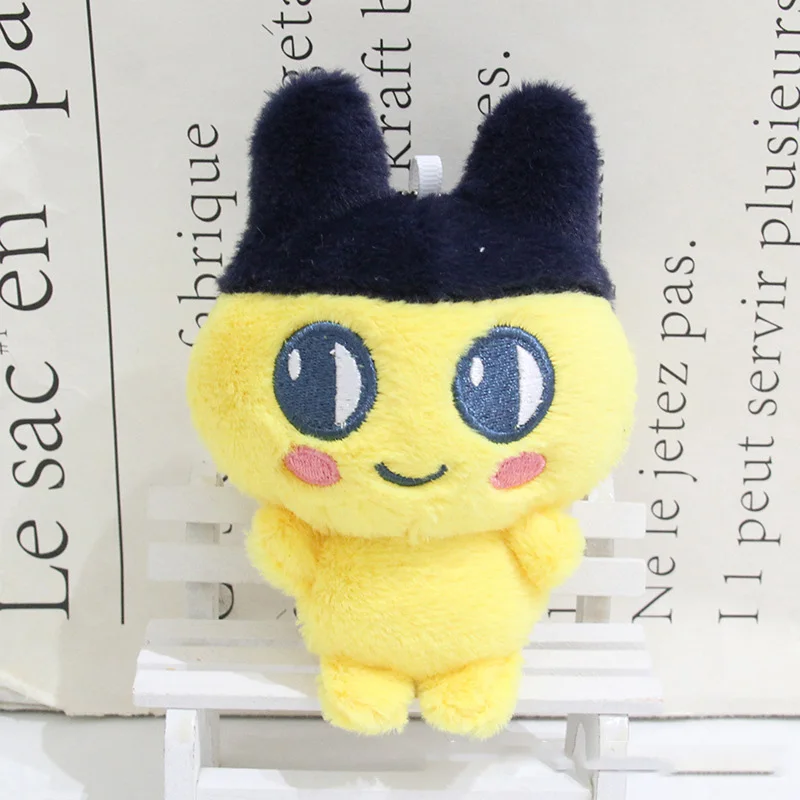 8-10cm Pet Anime Mametchi Plush Doll Keychain Cute Mimitchi Bag Doll Pendant Kuchi Pachi Cartoon Doll Adorable Girl Style