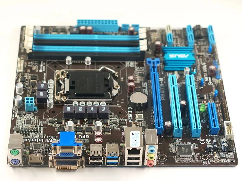 ASUS P8B75-M Motherboard LGA 1155 Intel B75 2×DDR3 16GB support Core i3-2130 G2020 3240 2320 3570 3770 G540 cpu Micro ATX