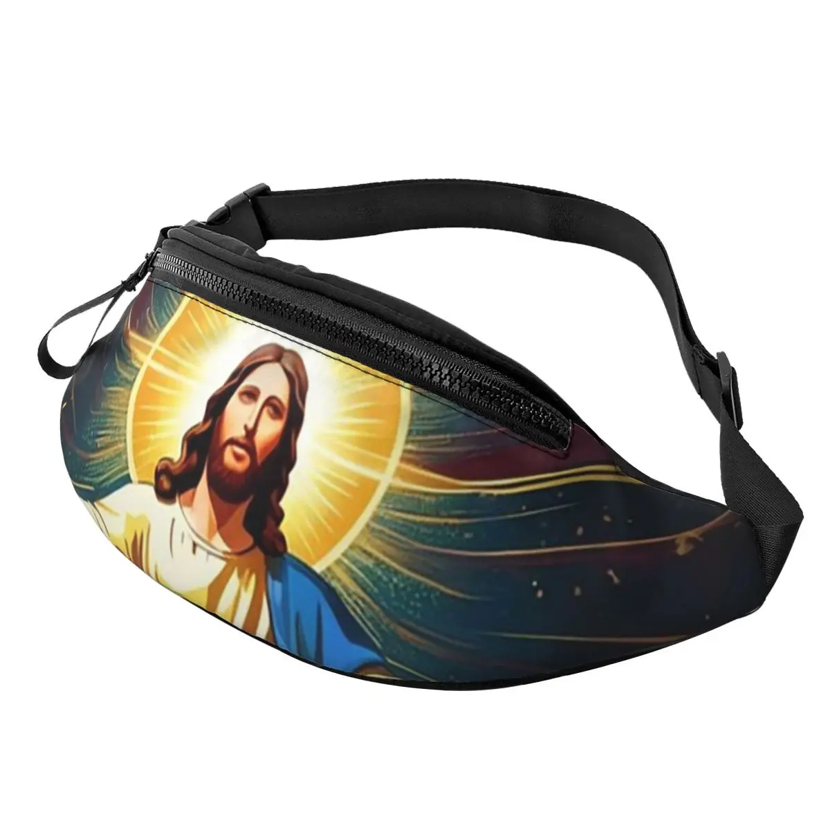 Catholicism Saints Jesus Mary Waist Bag for Women Men Crossbody Fanny Pack Running Phone Money Pouch