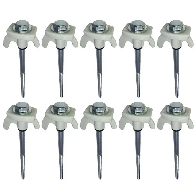 스크류 인 텐트 페그 스틸 스크류 인 캠핑 스테이크 그라운드 앵커, 스크류 인 스테이크, 내마모성 스레드 텐트 스파이크 그라운드 앵커