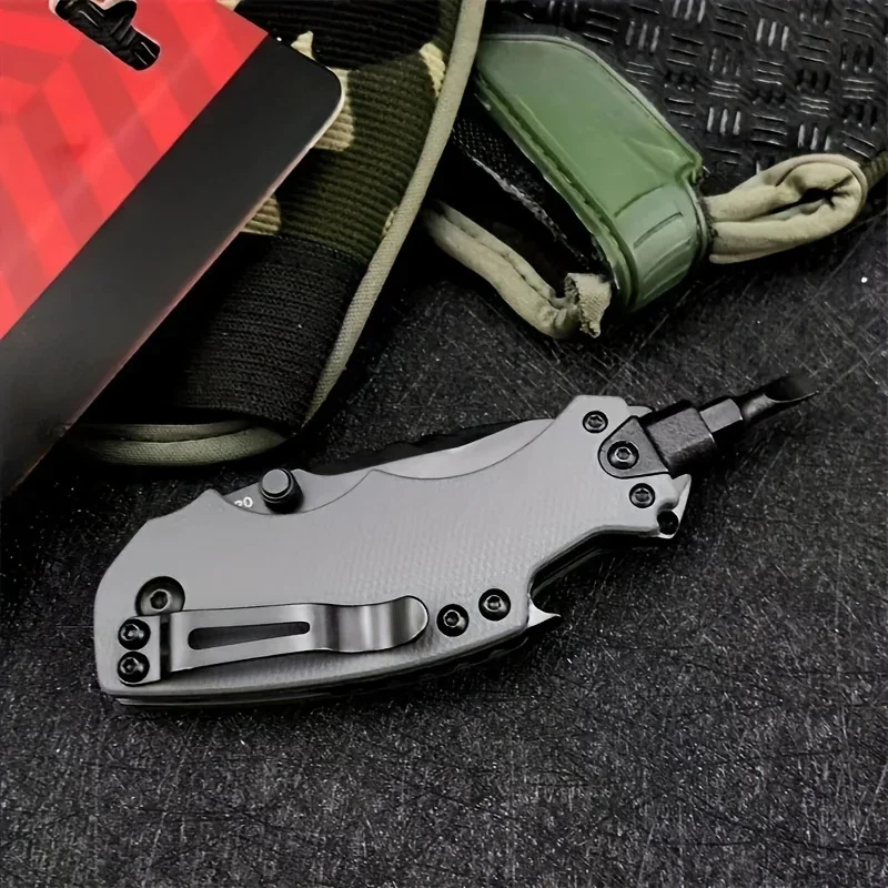 KS 8720 Folding Knife Multi-tool Utility Knife 8Cr13MoV Blade Nylon Glass Fiber Handle Outdoor Self-defense Camping Tools Gifts