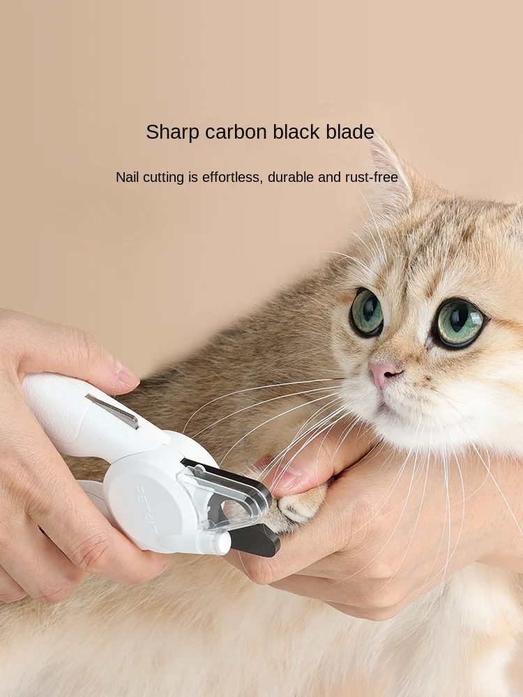 PETKIT Upgraded LED Light Cat Dog Nail Clipper PRO Cutter Professional Illuminated Blood Line Cat Moss Pet Claw Trimmer Beauty