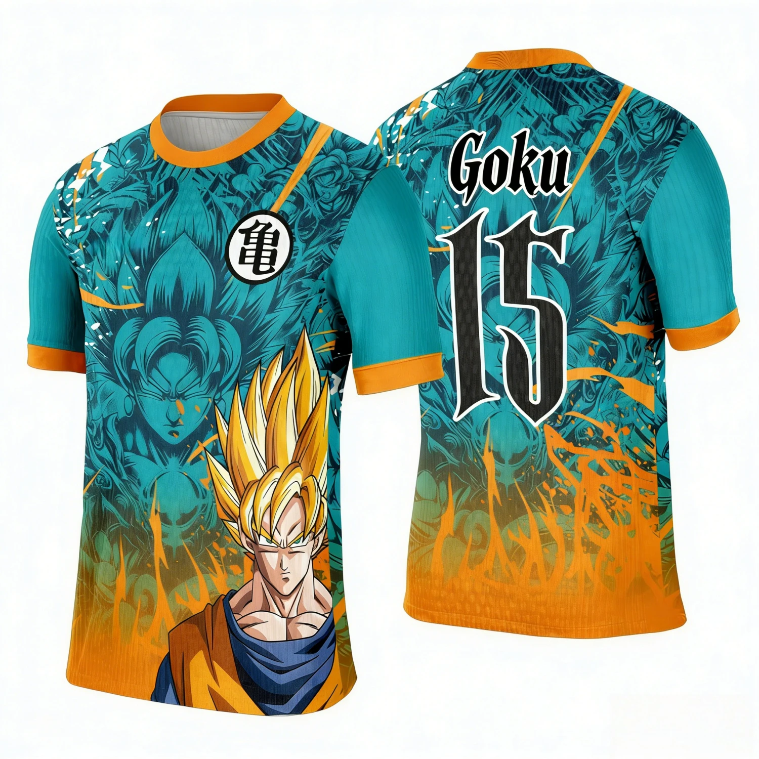 2026 Sommer Dragon Ball Retro Fitness T-Shirt Herren Oversize 3D-Druck Kurzarm Familien-Unisex Kinder-Sportshirt