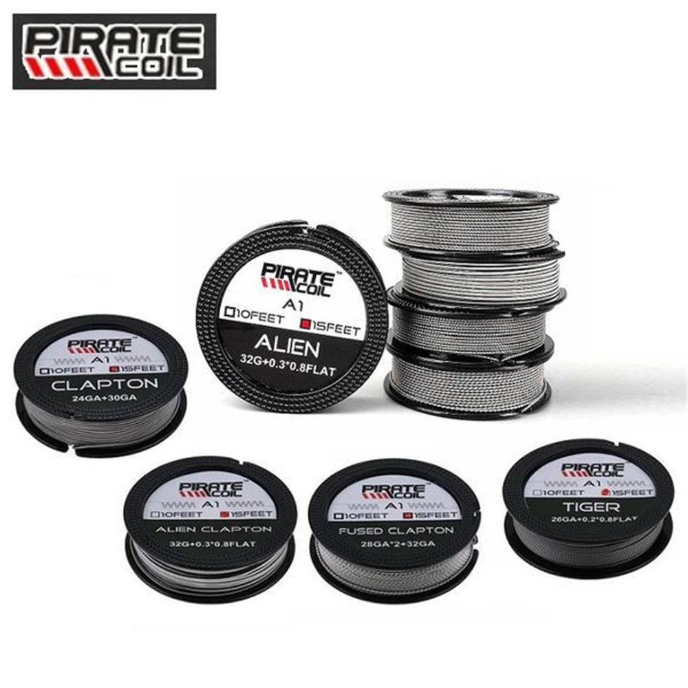 Pirate Coil A1 Alien/Tiger/Fuse Clapton Resistance Coil Heating Wire Premade Coil Prebuild Heating Wire DIY Accessory