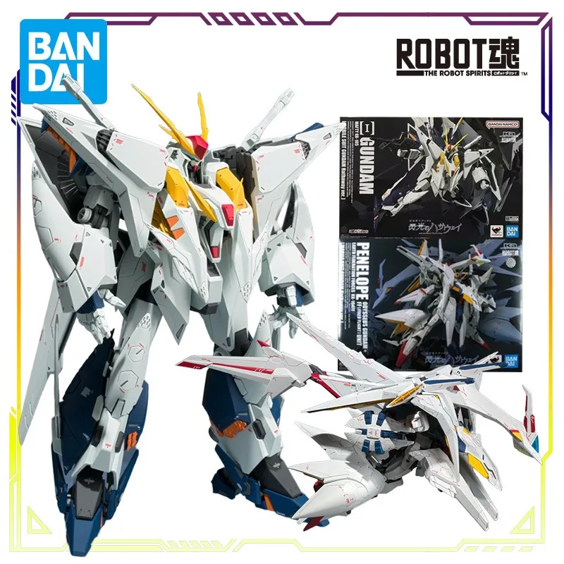 

BANDAI Original ROBOT Soul Series Ka Signature Penelope Mobile Suit Gundam Shining Hasavi Ver. Anime Action Figure Model Toys