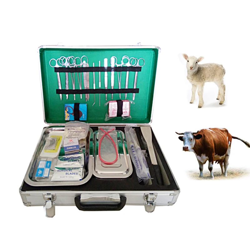 HC-R063 Veterinary Surgical Instrument/Medical Operating Equipment for Sheep/Cow/Large Animal Instrument Kit for Surgical