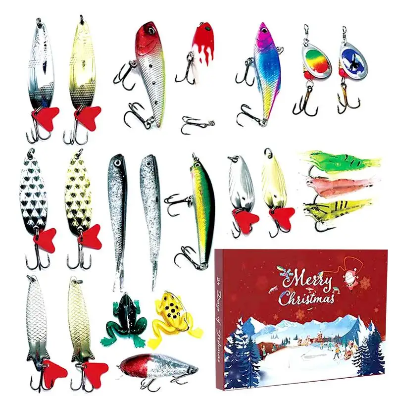 

Fishing Lure Advent Calendar Christmas Countdown Fish Tackle Set 2024 Advent Calendar Fishing Christmas Countdown Fishing Lures