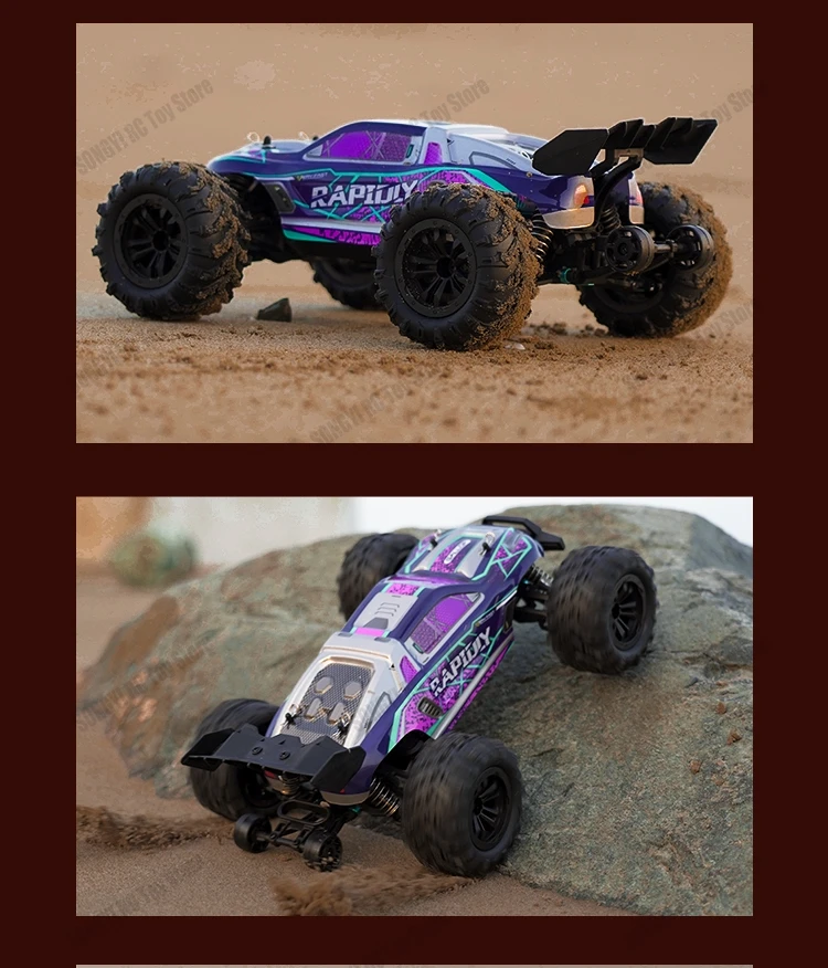 50 or 80KM/H Rc Cars 1/16 Off Drift Road 4WD with LED 2.4G Waterproof Remote Control Monster Truck for Adults and Kids Toy Gift