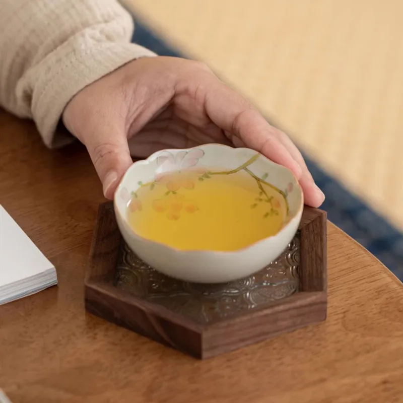 كوب صيني من السيراميك المطلي يدويًا ، كوب شاي من البولي يوريثان للاستخدام المنزلي ، تذكار زوج من الأكواب للرجال والنساء