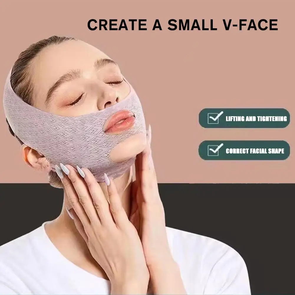 Neues Design Chin-Up-Maske V-Line-Formende Gesichtsmasken Gesichtsmodellierende Schlafmaske Gesichtsstraffungsgurt Gesichtslifting-Gürtel